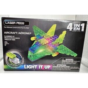 Laser Pegs 4 in 1 Aircraft Kit STEM Approved NIB Ships Free in the US